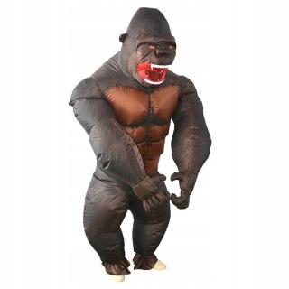 Módní nafukovací kostým gorila kombinéza