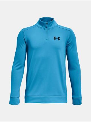 Modrá klučičí mikina Under Armour UA Armour Fleece 1/4 Zip