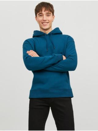 Modrá pánská basic mikina s kapucí Jack & Jones Star