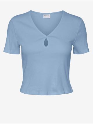 Modré dámské basic tričko Noisy May Maya