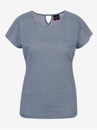 Modré dámské pruhované basic tričko SAM 73 Celeste