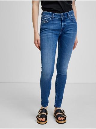 Modré dámské skinny fit džíny Diesel Slandy