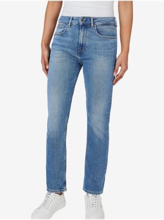 Modré dámské straight fit džíny Pepe Jeans Mary