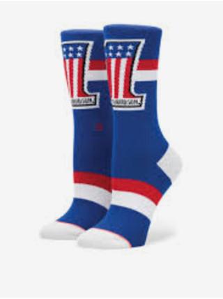 Modré dámské vzorované ponožky Stance Harley Washed Freedom