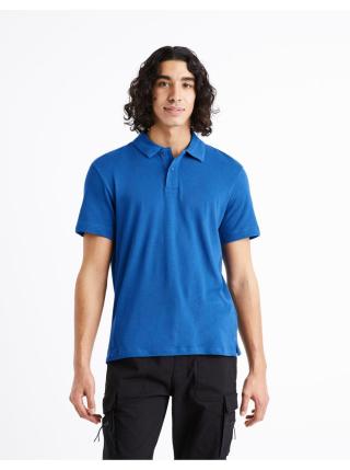 Modré pánské polo tričko Celio Dechris