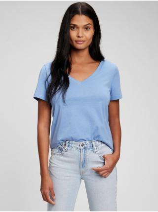 Modré tričko vintage z organické bavlny GAP