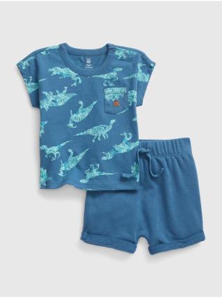 Modrý baby bavlněný outfit set GAP