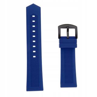 Modrý importovaný měkký silikonový sportovní řemínek na hodinky 20 mm