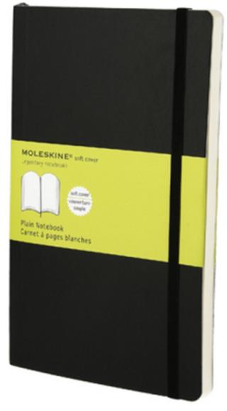 Moleskine - zápisník - čistý, černý L