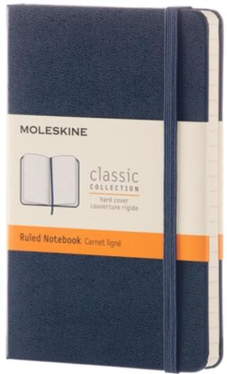Moleskine - zápisník - linkovaný, modrý S