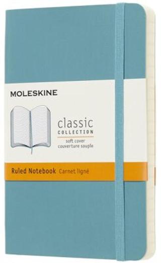 Moleskine - Zápisník měkký linkovaný modrozelený S