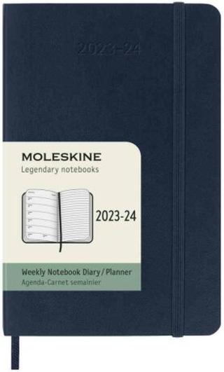 Moleskine Zápisník plánovací 18 měsíční 2023-24 měkký modrý S