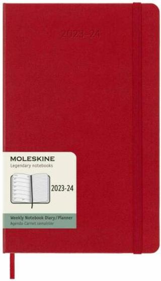 Moleskine Zápisník plánovací 18 měsíční 2023-24 tvrdý červený L