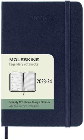 Moleskine Zápisník plánovací 18 měsíční 2023-24 tvrdý modrý S