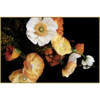 Monee OBRAZ NA SKLE, květiny, 120/80 cm