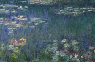 Monet, Claude - Obrazová reprodukce Waterlilies: Green Reflections, 1914-18,