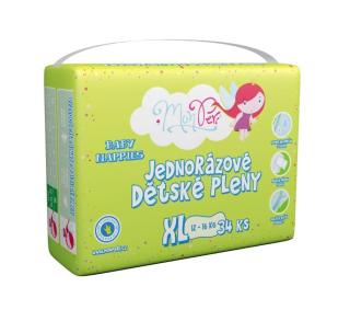 MonPeri Klasik XL 12-16 kg dětské plenky 34 ks