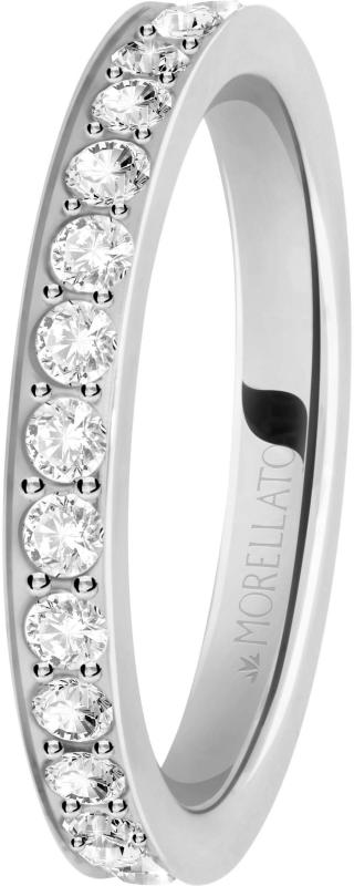 Morellato Ocelový prsten s krystaly Love Rings SNA41 58 mm