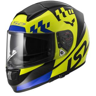 Moto přilba LS2 FF397 Vector Podium  Fluo Yellow Black  XS