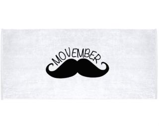 Movember Moustache Celopotištěný sportovní ručník