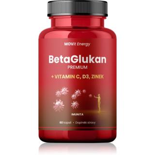 Movit Energy BetaGlukan 350 mg, Vitamín C, D3, Zinek kapsle pro posílení imunity 60 cps