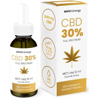 Movit Energy CBD 30% Full Spectrum Vegan MCT olej doplněk stravy s CBD 10 ml
