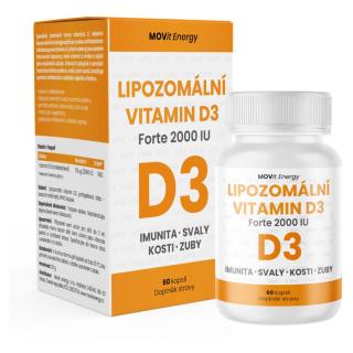 MOVIT ENERGY Lipozomální vitamin D3 forte 2000 IU 60 vegetariánských kapslí