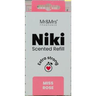 Mr&Mrs Fragrance Niki Refill Miss Rose 1 ks vůně do auta unisex