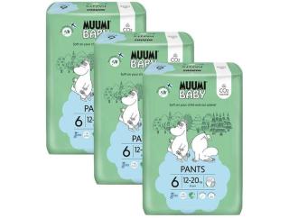 MUUMI Baby Pants 6 Junior 12-20 kg , měsíční balení kalhotkových eko plen