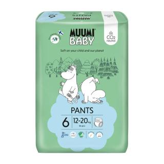Muumi Baby Pants 6 Junior 12–20 kg eko kalhotky 36 ks