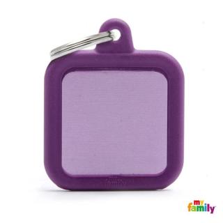 My family známka - Hushtag čtverec, fialový 1 ks