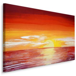 MyBestHome BOX Plátno Červený Západ Slunce Na Moři Varianta: 120x80