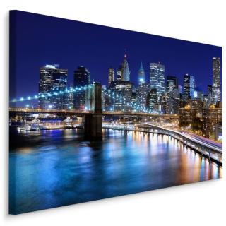MyBestHome BOX Plátno Panorama New Yorku V Noci Varianta: 30x20