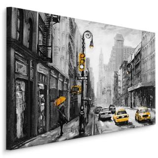 MyBestHome BOX Plátno Pohled Na New York Street Varianta: 120x80