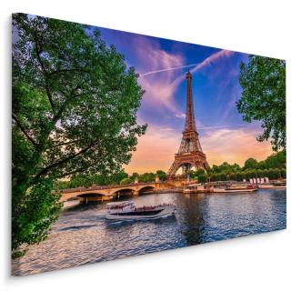 MyBestHome BOX Plátno Pohled Na Seinu A Eiffelovu Věž Varianta: 120x80