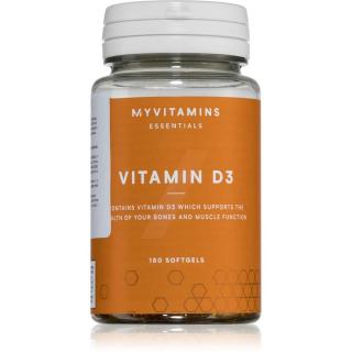 MyVitamins VItamin D3 kapsle pro normální funkci imunitního systému, stavu kostí a činnosti svalů 180 cps