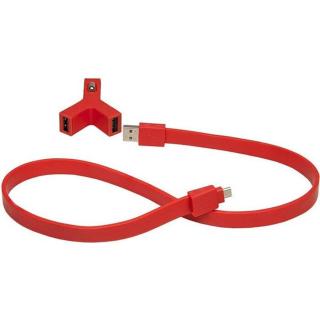 Nabíječka do auta 2xUSB 2,1A + kabel Micro USB, červená