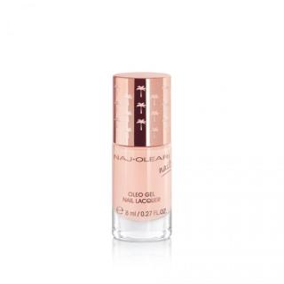 Naj-Oleari Oleo gel Nail Lacquer lak na nehty s gelovým efektem - 06 powder pink 8 ml