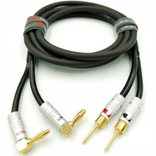 Nakamichi Reproduktorový kabel 2x2,5 jehla banán 90 4m