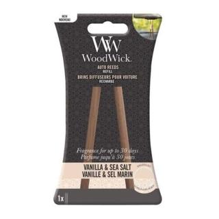 Náplň vůně do auta Woodwick AUTO REEDS Vanilla&Sea Salt