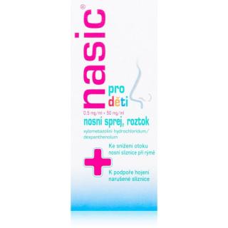 Nasic Nasic pro děti 0,5 mg/ml + 50 mg/ml nosní sprej, roztok pro zklidnění nosní sliznice 10 ml