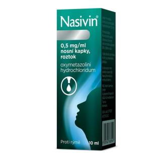 Nasivin 0,5mg/ml nosní kapky 10ml