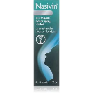 Nasivin Nasivin 0,5 mg/ml nosní sprej, roztok na léčbu rýmy a onemocnění nosních dutin 10 ml