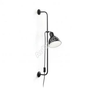 Nástěnná lampa Ideal Lux Shower AP1 nero 179643 černá - IDEALLUX