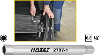 Nástrčný klíč pro montáž zadních šroubů nárazníku Hazet, 2797-1