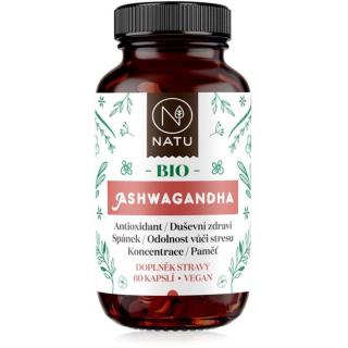 NATU Ashwagandha BIO kapsle pro psychickou pohodu 60 cps