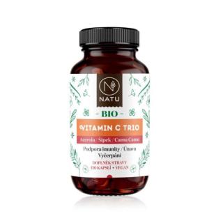 NATU Vitamin C trio BIO 120 kapslí