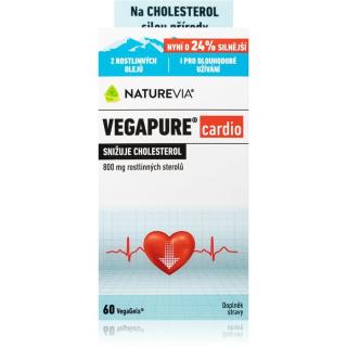 NatureVia Vegapure Cardio měkké tobolky pro udržení normální hladiny cholesterolu 60 ks