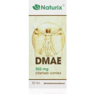 Naturix DMAE 503mg Bitartate Complex tablety pro podporu paměti a koncentrace 50 tbl