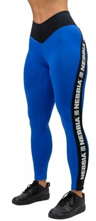 Nebbia High Waisted Side Stripe Leggings Iconic Blue L